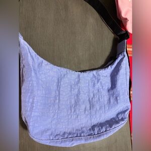 BAGGU medium nylon crescent shoulder bag in bluebell